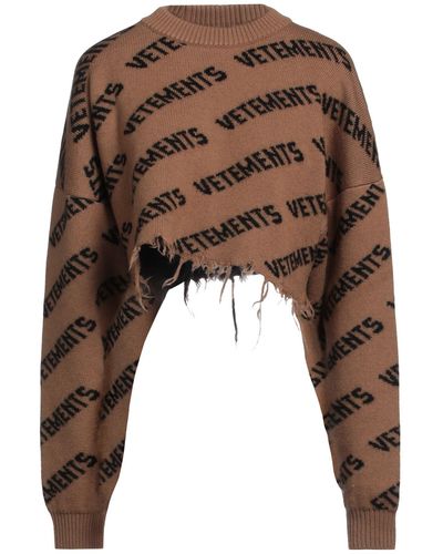 Vetements Sweater - Brown