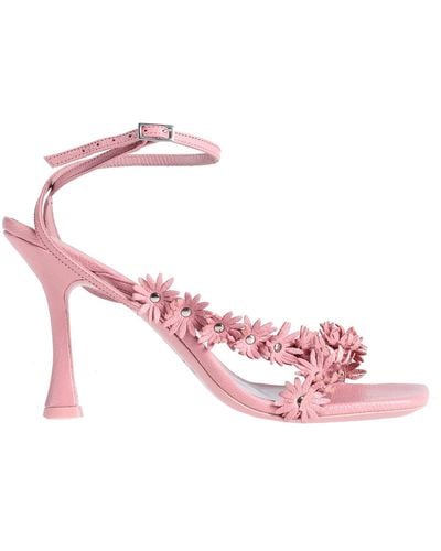 BY FAR Sandals Soft Leather - Pink
