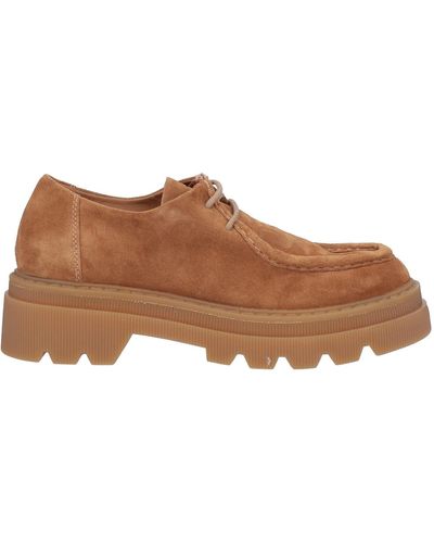 Voile Blanche Lace-up Shoes - Brown