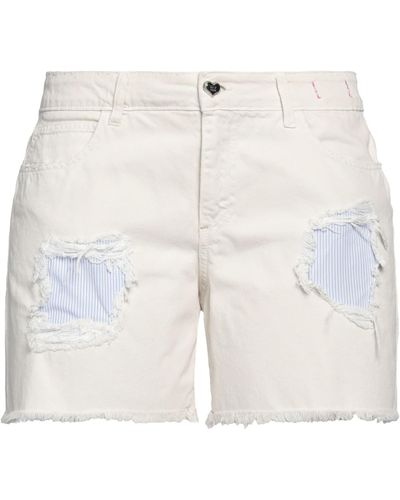 My Twin Denim Shorts - White