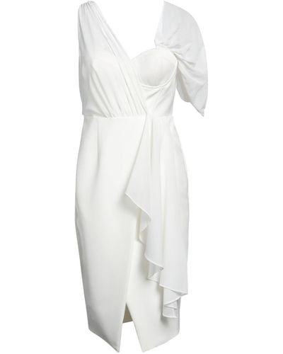 Lavish Alice Midi Dress - White