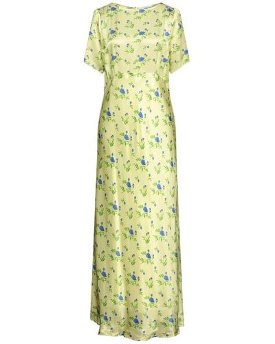 BERNADETTE Long Dress - Green