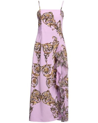 Versace Light Midi Dress Polyester - Purple