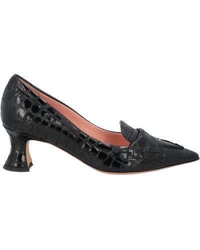 Rochas Loafers Leather - Black