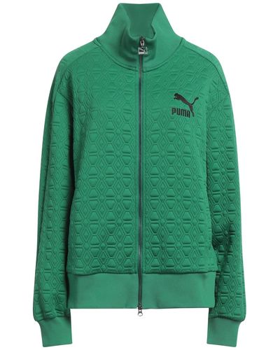 PUMA Sweatshirt Polyester, Elastane - Green