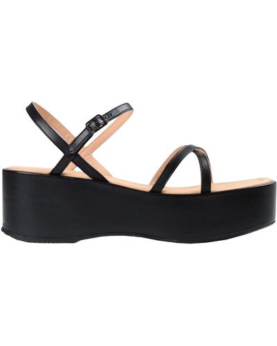 & Other Stories Sandals Soft Leather - Black