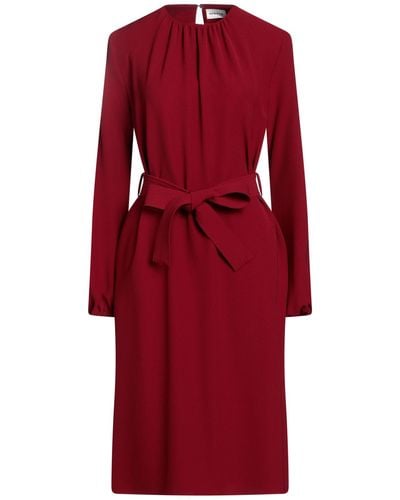 P.A.R.O.S.H. Midi Dress - Red