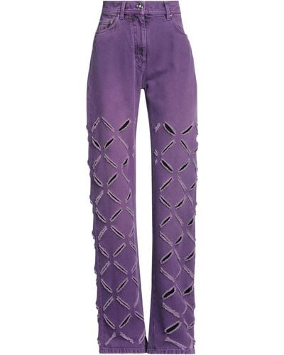 Versace Denim Pants - Purple