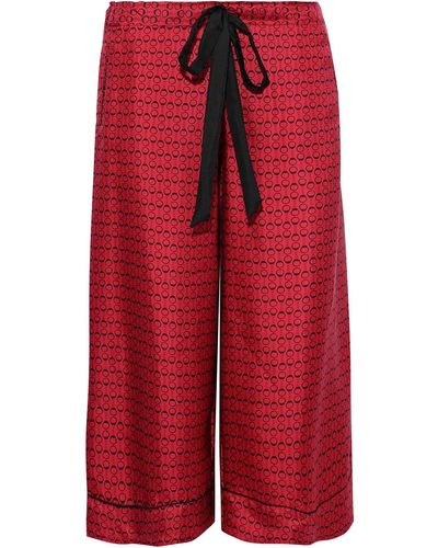 Kiki de Montparnasse Cropped Trousers - Red