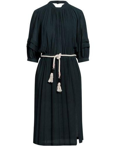 Sessun Midi-Kleid - Schwarz