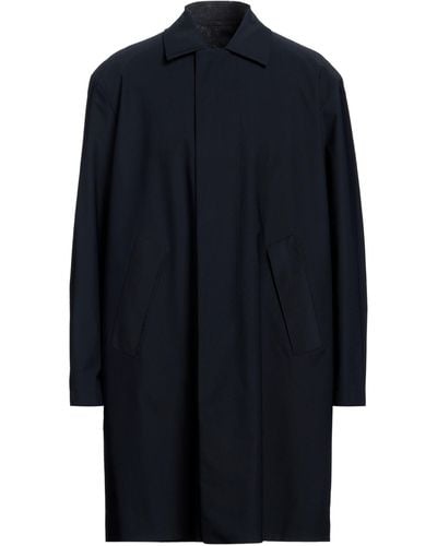 Harris Wharf London Overcoat & Trench Coat - Blue