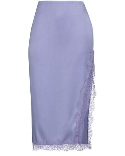 Moschino Jeans Midi Skirt Acetate, Silk - Purple