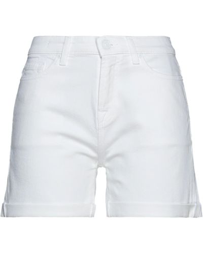 7 For All Mankind Denim Shorts - White