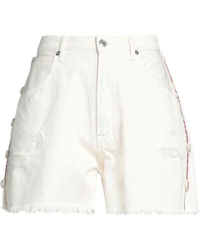 Roy Rogers Denim Shorts - White