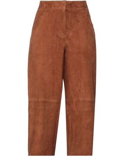 AllSaints Cropped Trousers - Brown