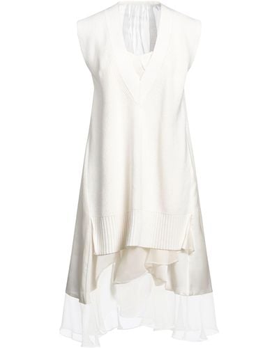 Sacai Mini Dress - White