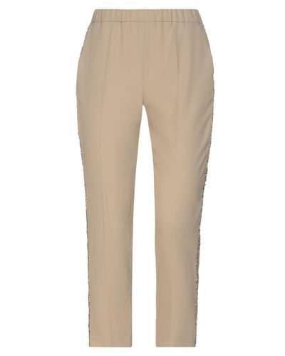 Blue Les Copains Trouser - Natural