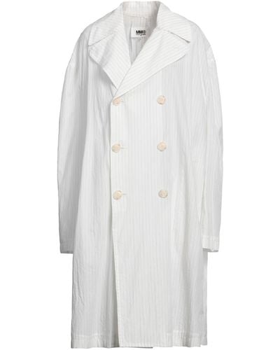 MM6 by Maison Martin Margiela Overcoat & Trench Coat - White
