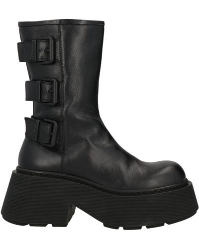 Vic Matié Ankle Boots Leather - Black