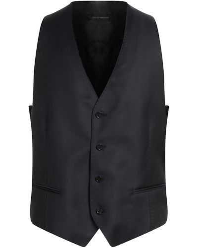 Emporio Armani Tailored Vest - Black