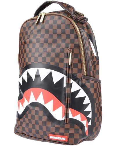 Vegan leather backpack Sprayground Brown in Vegan leather - 25196406
