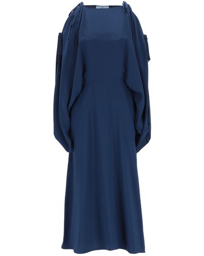 Prada Robe midi - Bleu