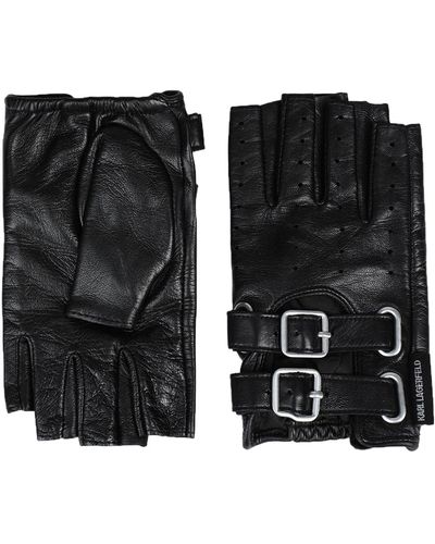 Chanel Ground Control Fingerless Gloves Perforated Metallic Lambskin  Metallic 1044911