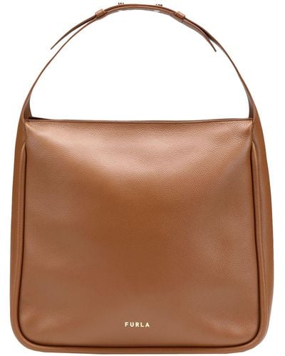 Furla Ester L Hobo -- Handbag Soft Leather - Brown