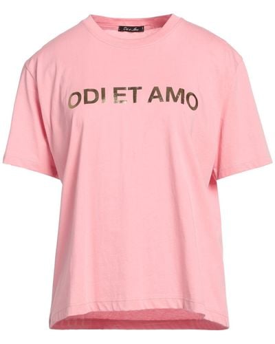 Odi Et Amo T-shirts - Pink