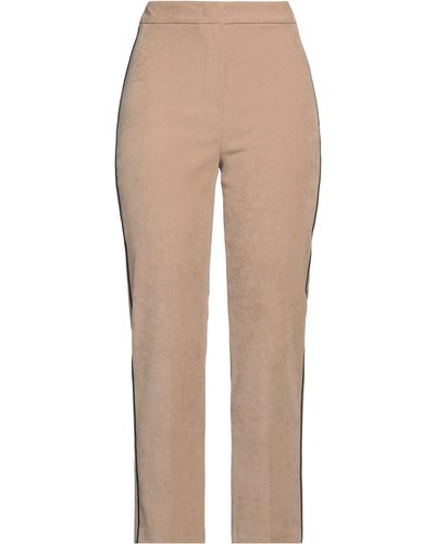 Hanita Trousers Polyester, Elastane - Natural