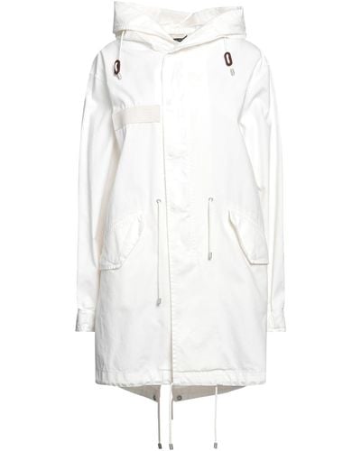 MR & MRS Overcoat & Trench Coat - White