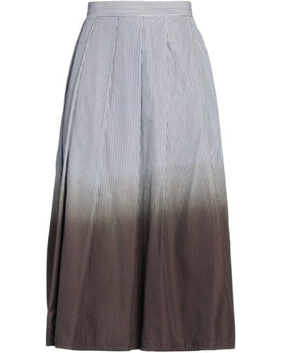 Hache Midi Skirt - Gray