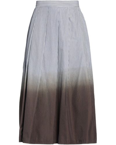 Hache Midi Skirt - Grey