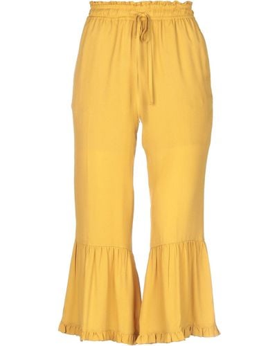 Twin Set Trousers - Yellow