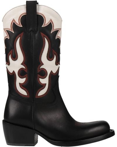 Dries Van Noten Stiefel - Schwarz