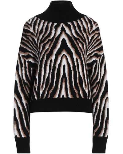 Erika Cavallini Semi Couture Rollkragenpullover - Schwarz