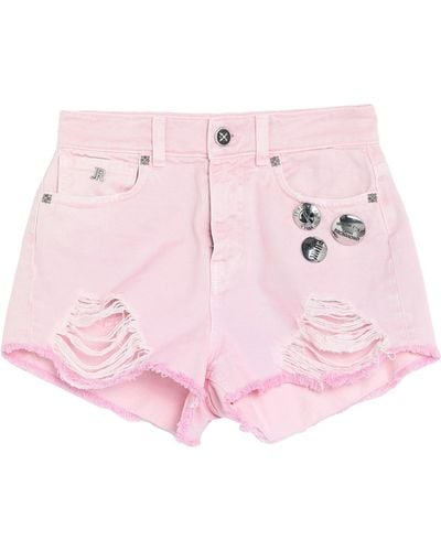 John Richmond Denim Shorts - Pink