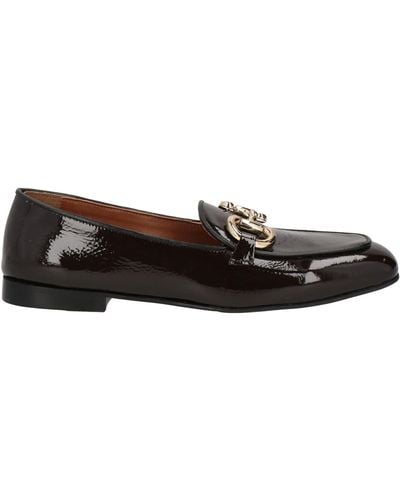 HADEL Dark Loafers Leather - Brown