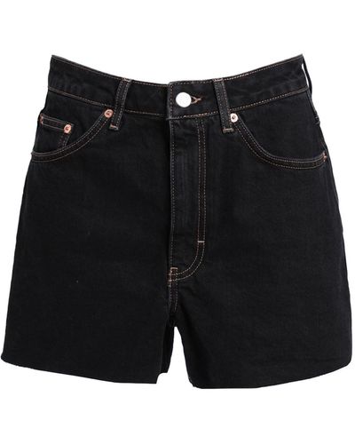 TOPSHOP Denim Shorts - Black