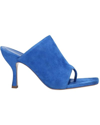 GIA COUTURE Toe Strap Sandals - Blue