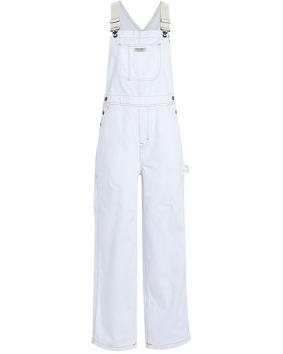 TOPSHOP Dungarees - White