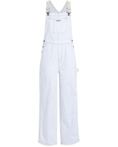 TOPSHOP Dungarees - White