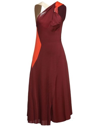 Victoria Beckham Midi Dress - Red
