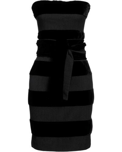 Jean Paul Gaultier Mini Dress Polyester, Virgin Wool, Elastane - Black