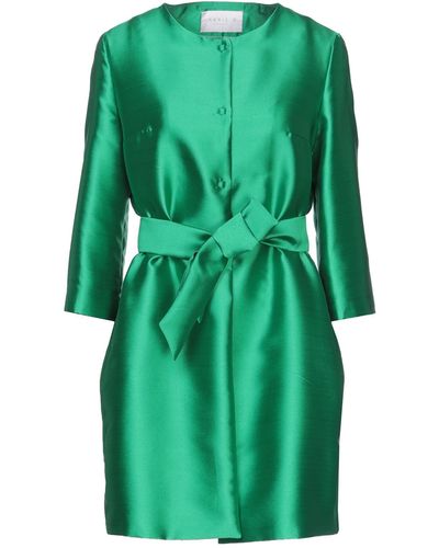 Annie P Overcoat & Trench Coat - Green