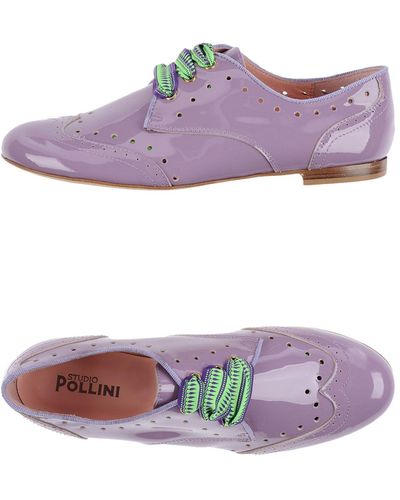 Studio Pollini Lace-up Shoes - Purple