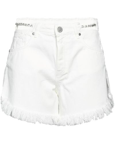 Gaelle Paris Denim Shorts - White
