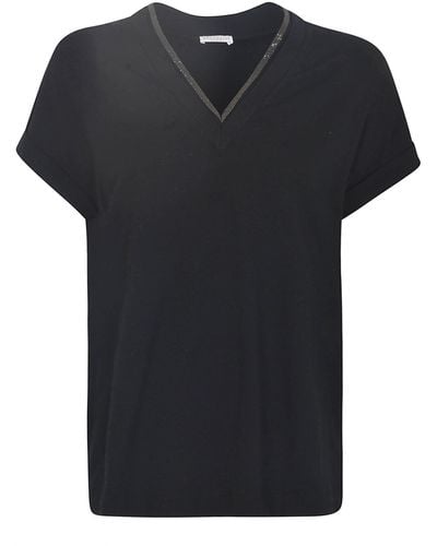 Brunello Cucinelli Camiseta - Negro
