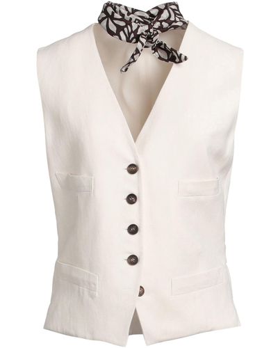 Brunello Cucinelli Gilet de costume - Blanc