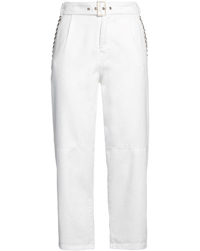 SIMONA CORSELLINI Cropped Trousers - White